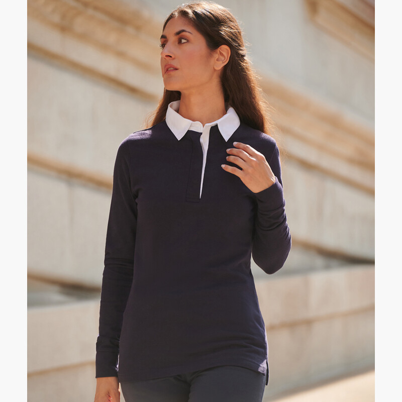 Front Row Ladies Classic Rugby Shirt Thumbnail