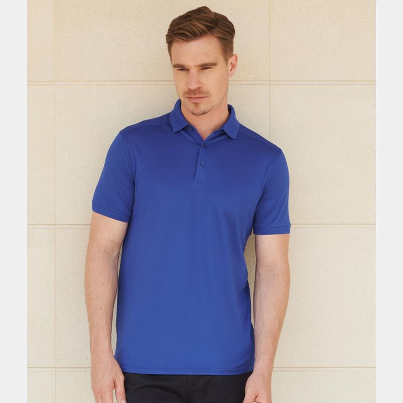 Henbury Slim Fit Stretch Microfine Piqué Polo Shirt Thumbnail