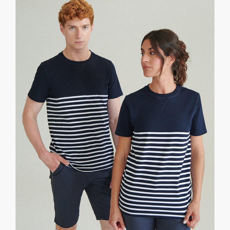 Front Row Unisex Breton Striped T-Shirt Thumbnail