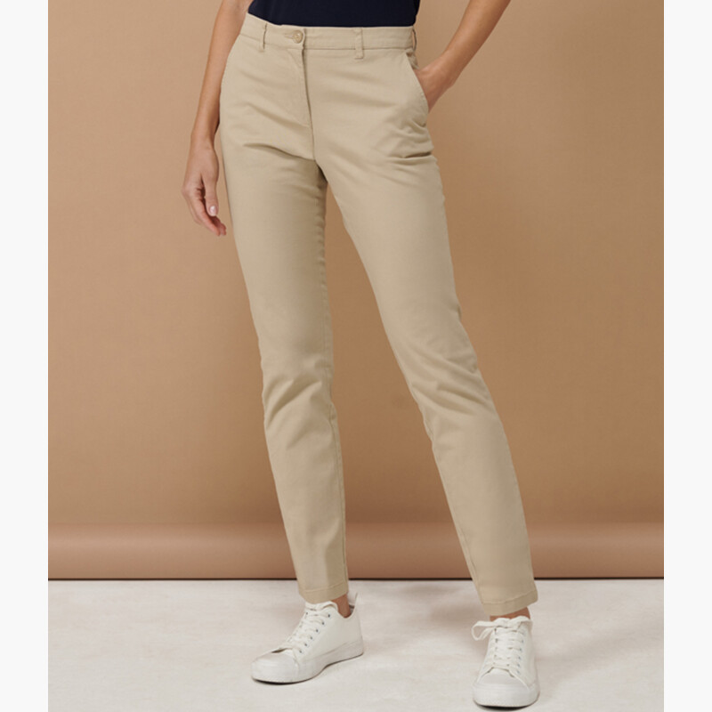 Henbury Ladies Stretch Chino Trousers Thumbnail