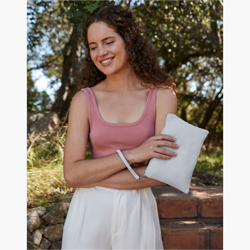 Canvas Wristlet Pouch Thumbnail