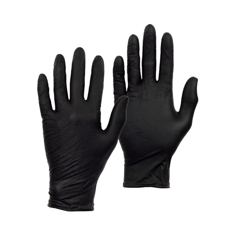 Warrior Fish Scale Black Nitrile Gloves - 1000 Pcs Thumbnail