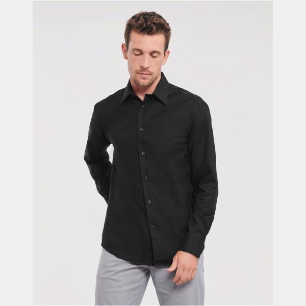 Russell Men's Long Sleeve Tailored Oxford Shirt Thumbnail