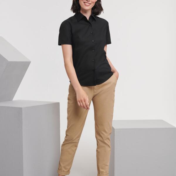 Russell Ladies' Short Sleeve Tailored Oxford Shirt Thumbnail
