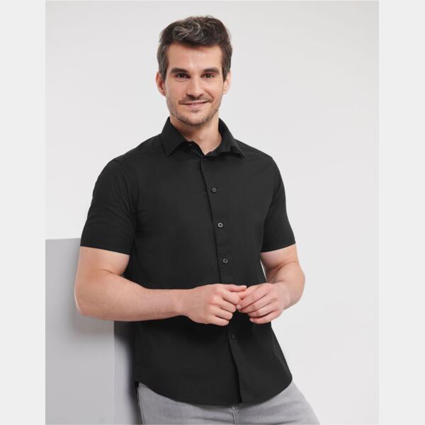 Russell Men's Short Sleeve Fitted Stretch Shirt Thumbnail
