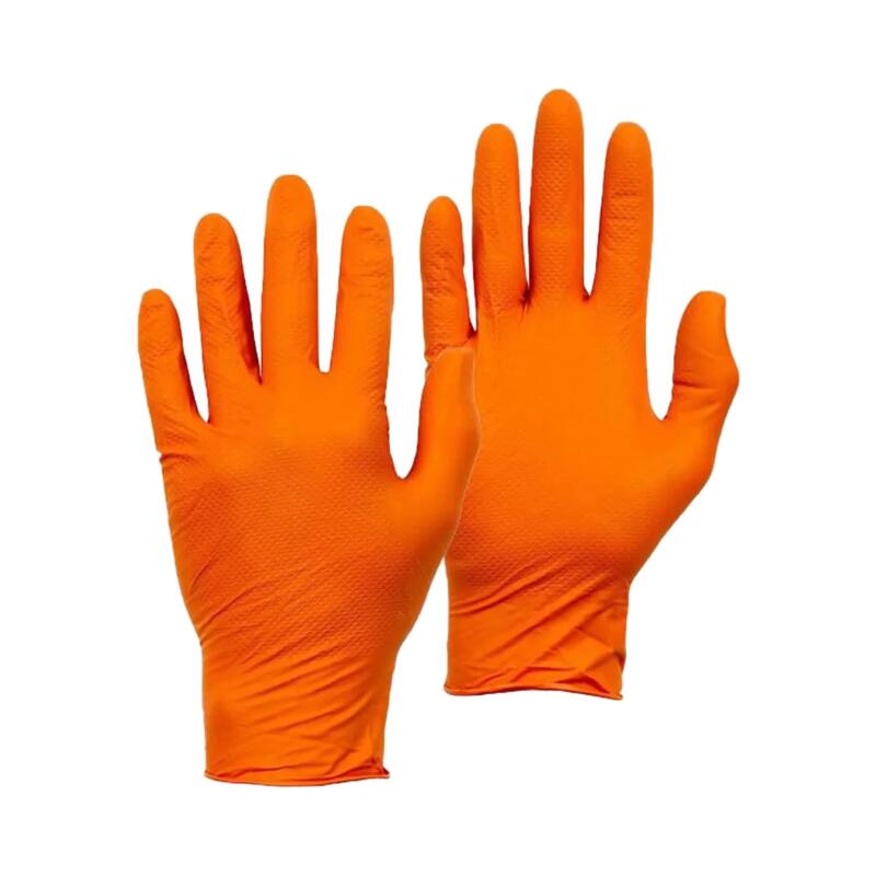 Warrior Fish Scale Orange Nitrile Gloves - 1000 Pcs Thumbnail