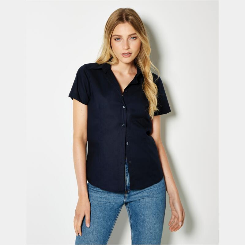 Kustom Kit Tailored Fit Short Sleeve Workwear Oxford Shirt Thumbnail