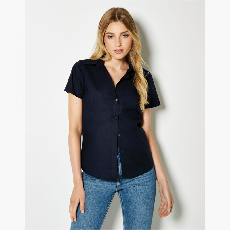 Kustom Kit Tailored Fit Short Sleeve Workwear Oxford Shirt Thumbnail