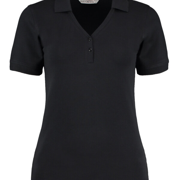 Kustom Kit Regular Fit Comfortec® V-Neck Polo Thumbnail