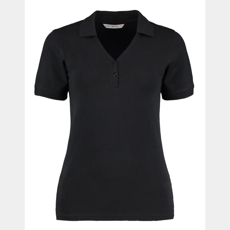 Kustom Kit Regular Fit Comfortec® V-Neck Polo Thumbnail