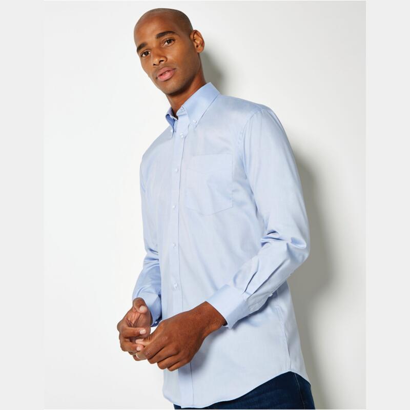 Kustom Kit Classic Fit Long Sleeve Premium Oxford Shirt Thumbnail