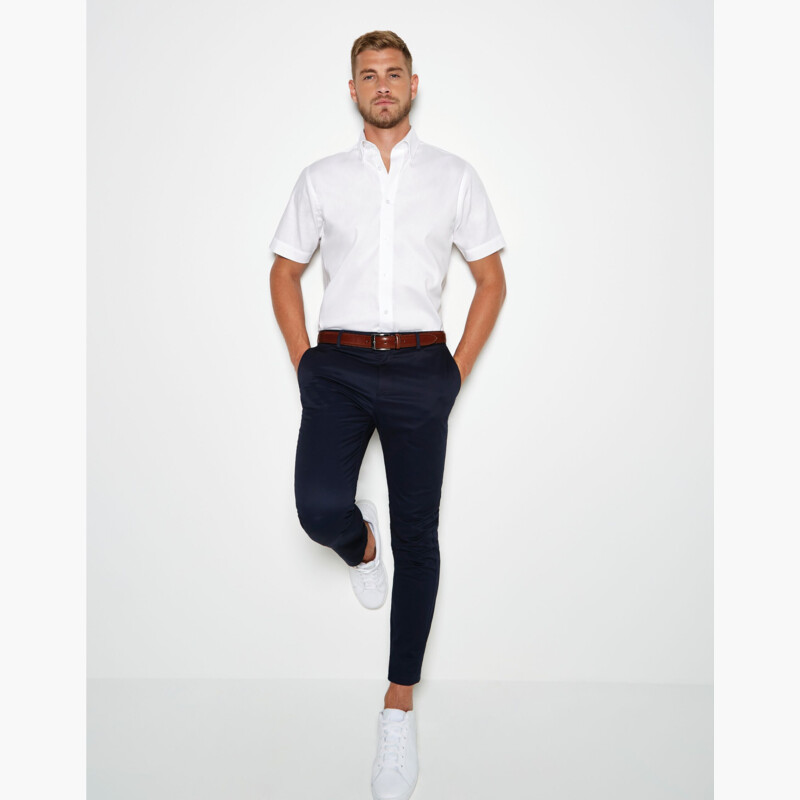 Kustom Kit Tailored Fit Short Sleeve Premium Oxford Shirt Thumbnail
