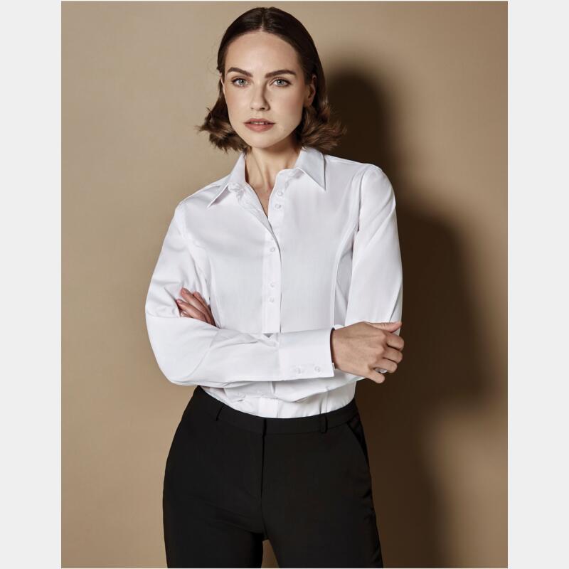 Kustom Kit Tailored Fit Long Sleeve City Shirt Thumbnail