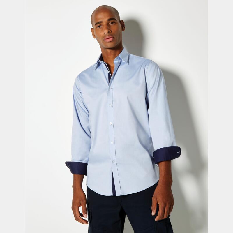 Kustom Kit Tailored Fit Long Sleeve Premium Oxford Shirt Thumbnail