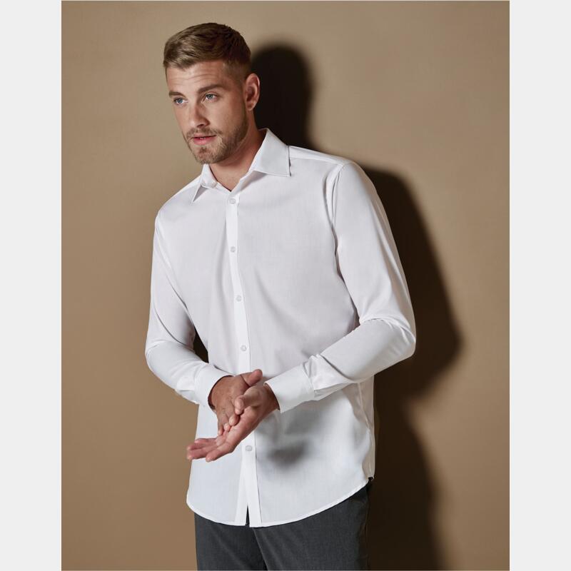 Kustom Kit Slim Fit Long Sleeve Business Shirt Thumbnail