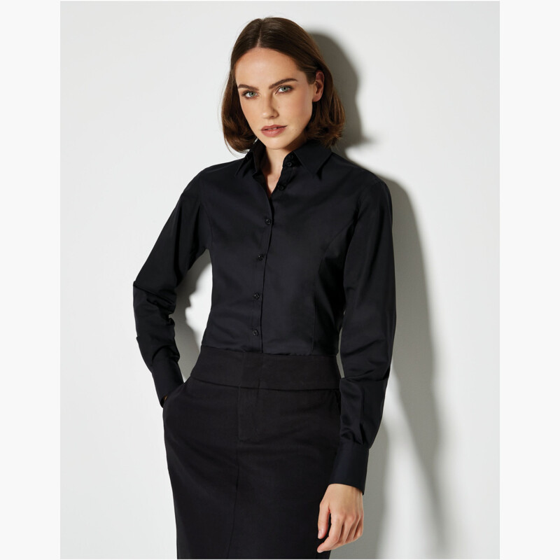 Kustom Kit Tailored Fit Long Sleeve Business Shirt Thumbnail