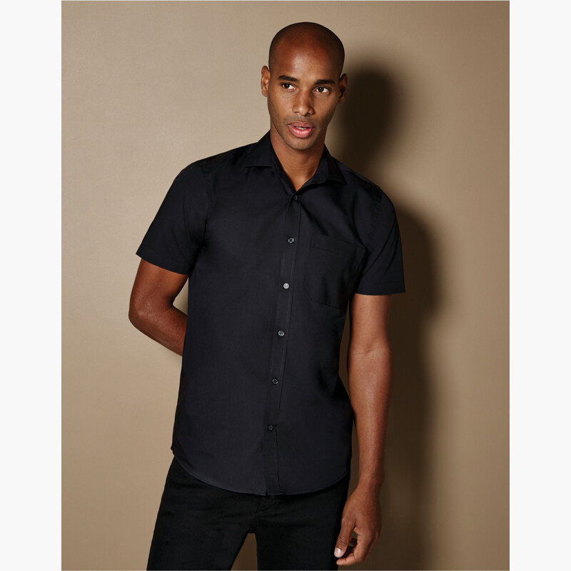 Kustom Kit Tailored Fit Short Sleeve Poplin Shirt Thumbnail