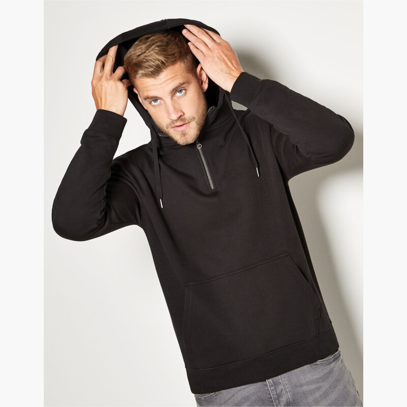 Kustom Kit Regular Fit 1/4 Zip Hoodie Thumbnail