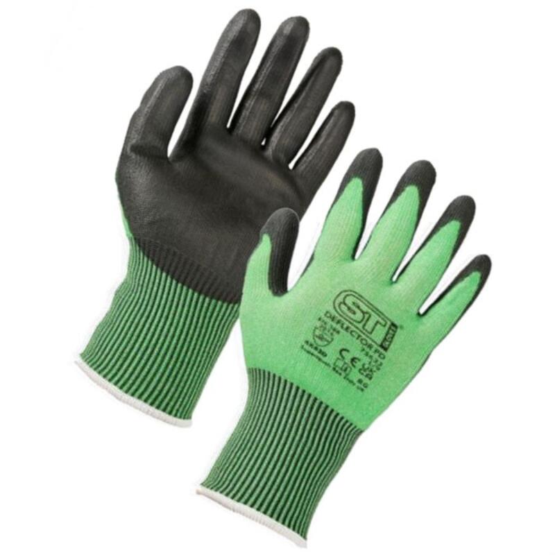 Supertouch - Deflector PD Cut Resistant PU Green Gloves - 24 Pairs Thumbnail