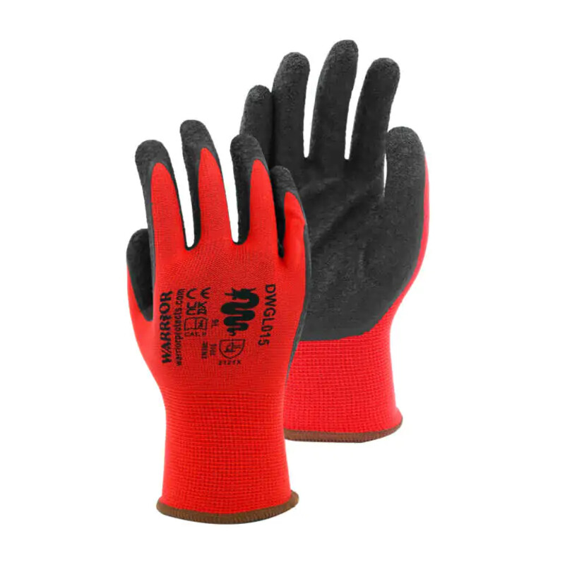 Warrior Black & Red Latex Gloves - 120 Pairs Thumbnail