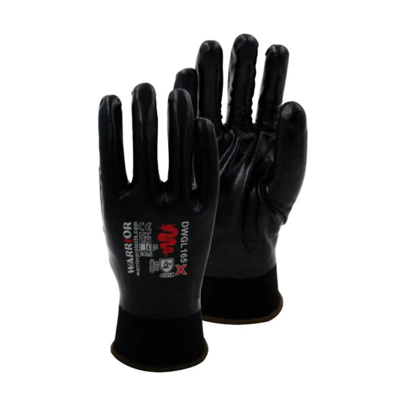 Warrior Black Nitrile Gloves - 120 Pairs Thumbnail
