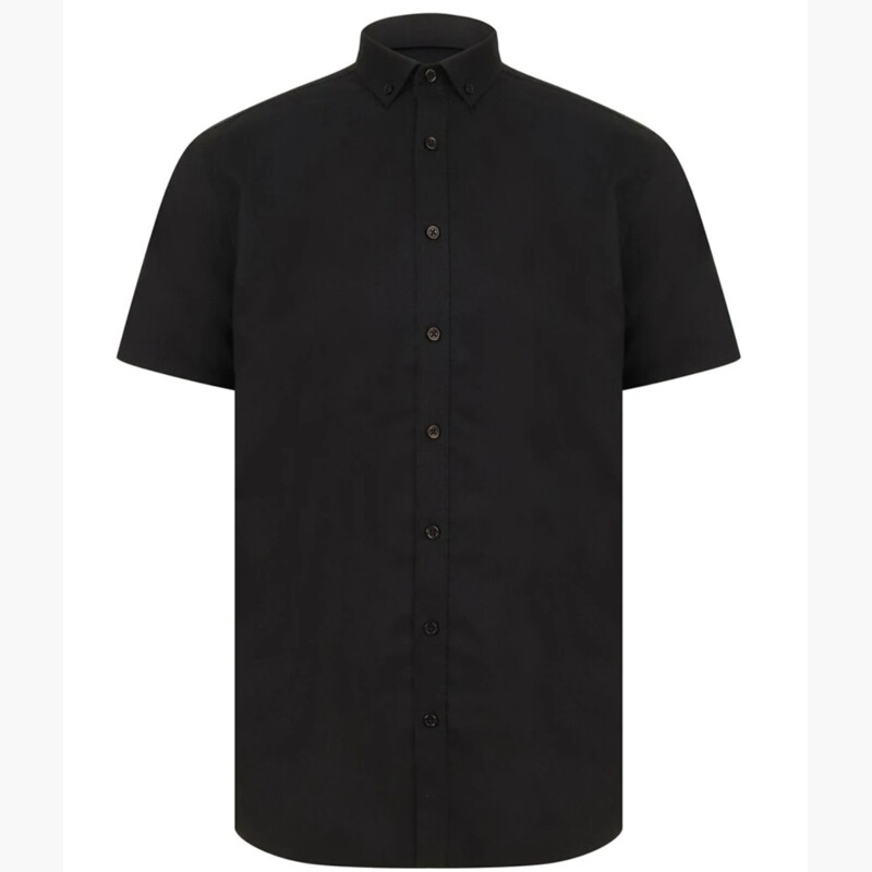 Henbury Modern Short Sleeve Regular Fit Oxford Shirt Thumbnail
