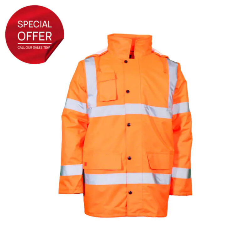 Warrior Orange HV Traffic Jackets Thumbnail