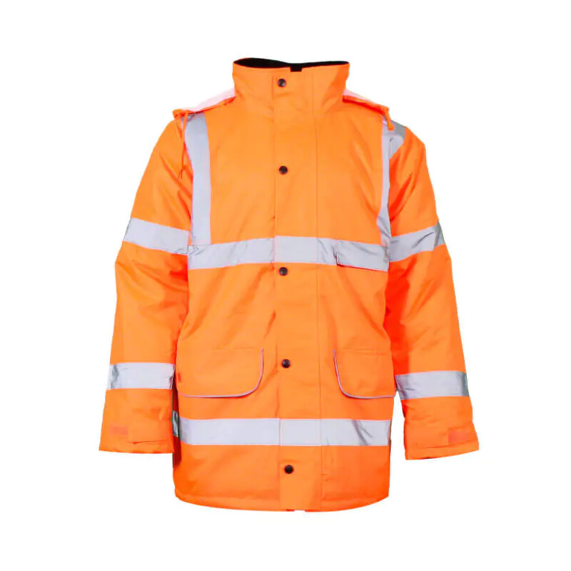 Warrior Orange HV Traffic Jackets - Fleece Lined Thumbnail