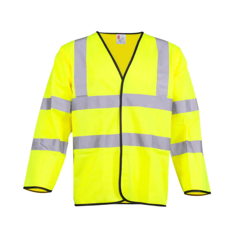 Warrior Yellow HV Waistcoat - Long Sleeve Thumbnail