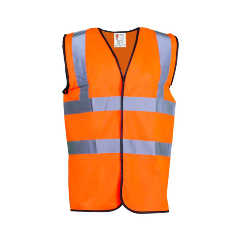Warrior Orange HV Basic Waistcoat - Box 100 Thumbnail