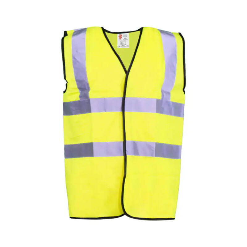 Warrior Yellow HV Basic Waistcoat - Box 100 Thumbnail