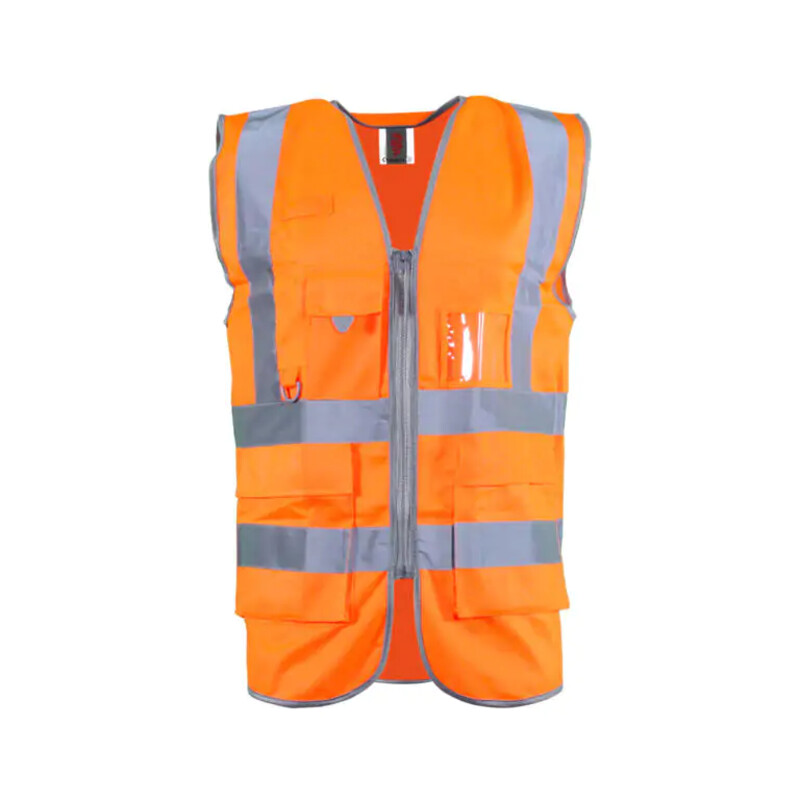 Warrior Two Tone Executive Waistcoat - Orange Thumbnail