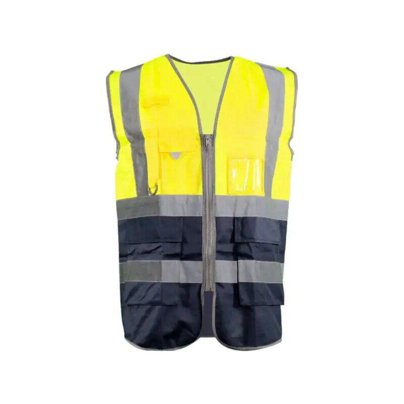 Warrior Yellow Hi Vis Exec W/Coat - Black Thumbnail