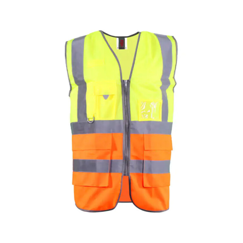 Warrior Yellow_Orange Hi Vis Exec W/Coat - Black Thumbnail