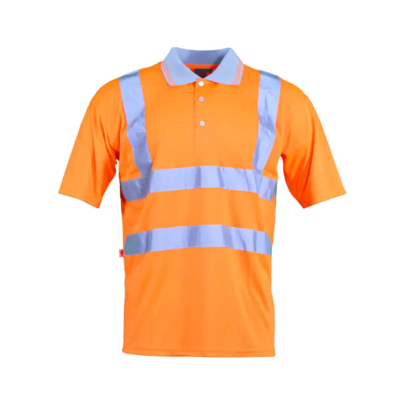 Warrior Orange HV S/Sleeves Polo Thumbnail