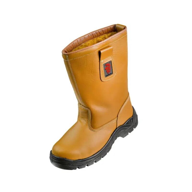Warrior Lined Rigger Boots Work Wellingtons - Tan Thumbnail