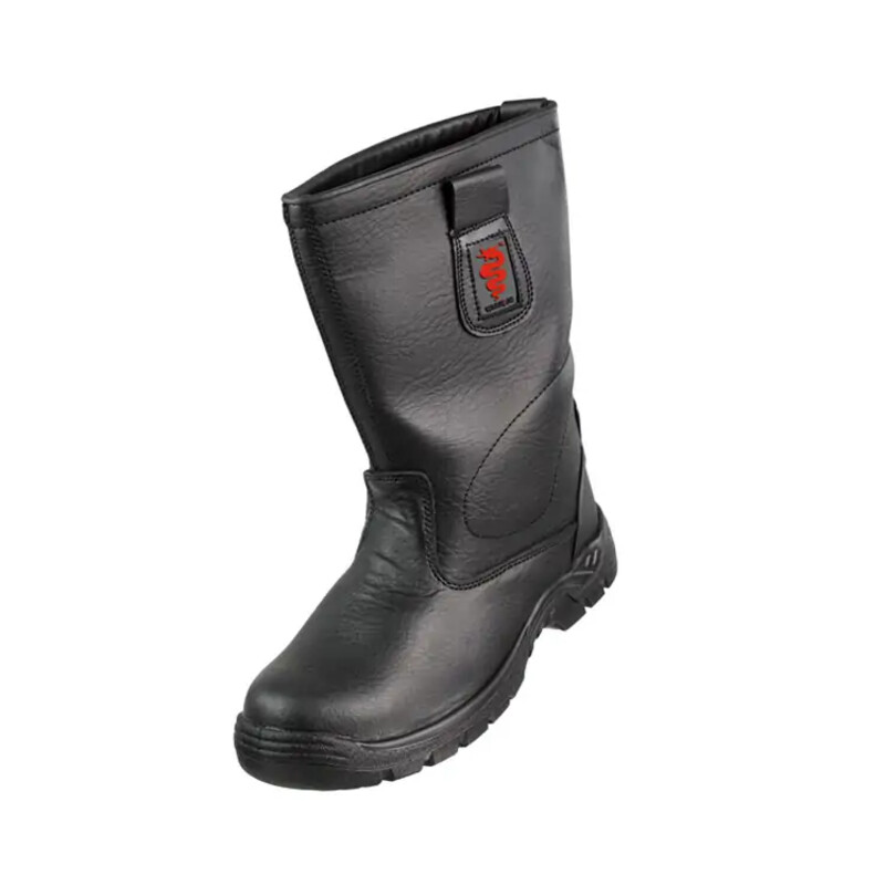 Warrior Lined Wp Rigg Boots Work Wellingtons - Black Thumbnail