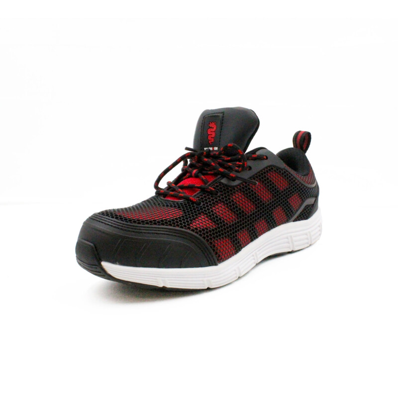 Warrior Light Weight Mesh Work Trainers - Black Thumbnail