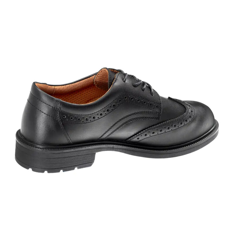 Warrior Brogue Work Shoes - Black Thumbnail
