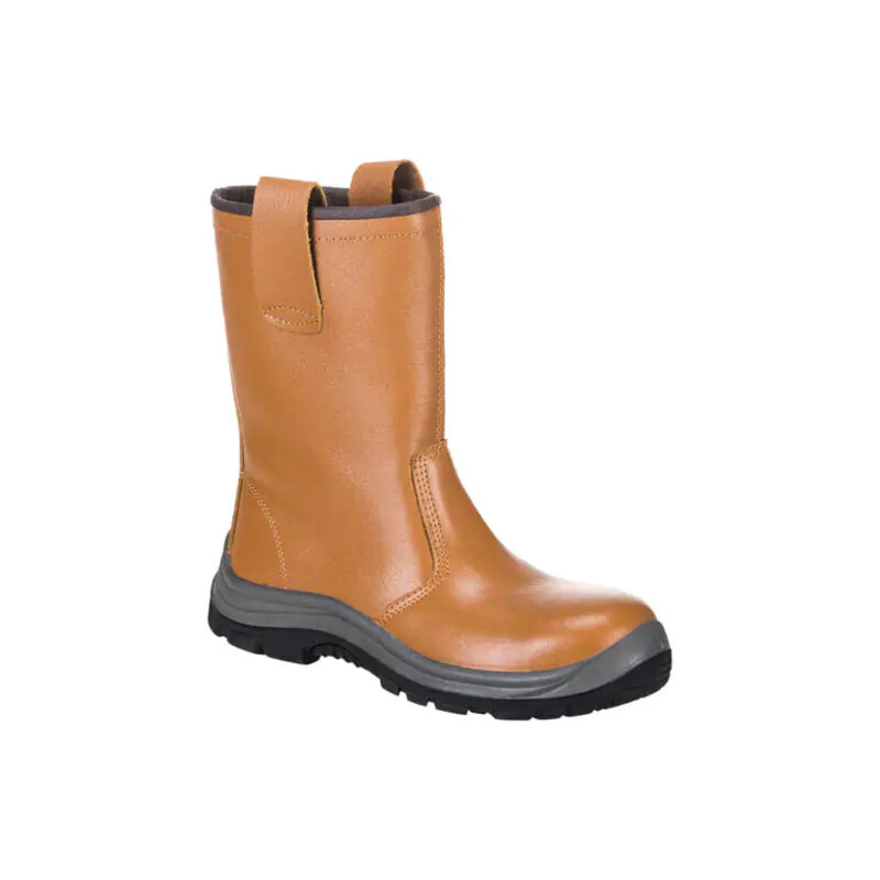 Warrior FW06 Rigger Boots S1P Unlined Work Wellingtons - Tan Thumbnail