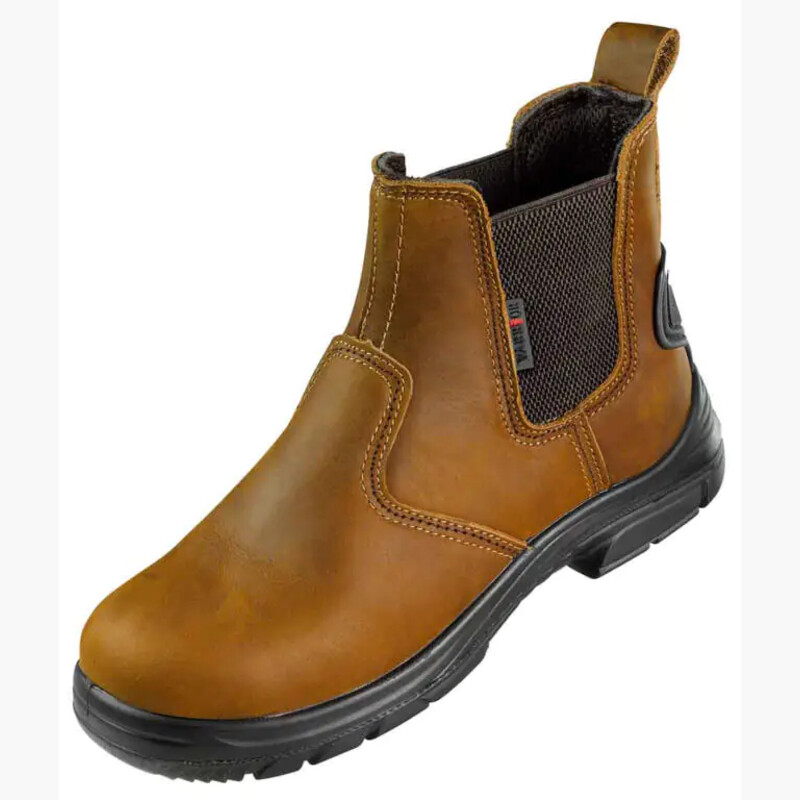Warrior Waxy Brown Dealer Work Boots - Black Thumbnail