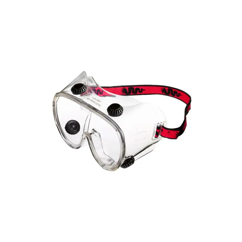Warrior Indirect-Vent Goggles Safety Goggles - Clear Red Thumbnail