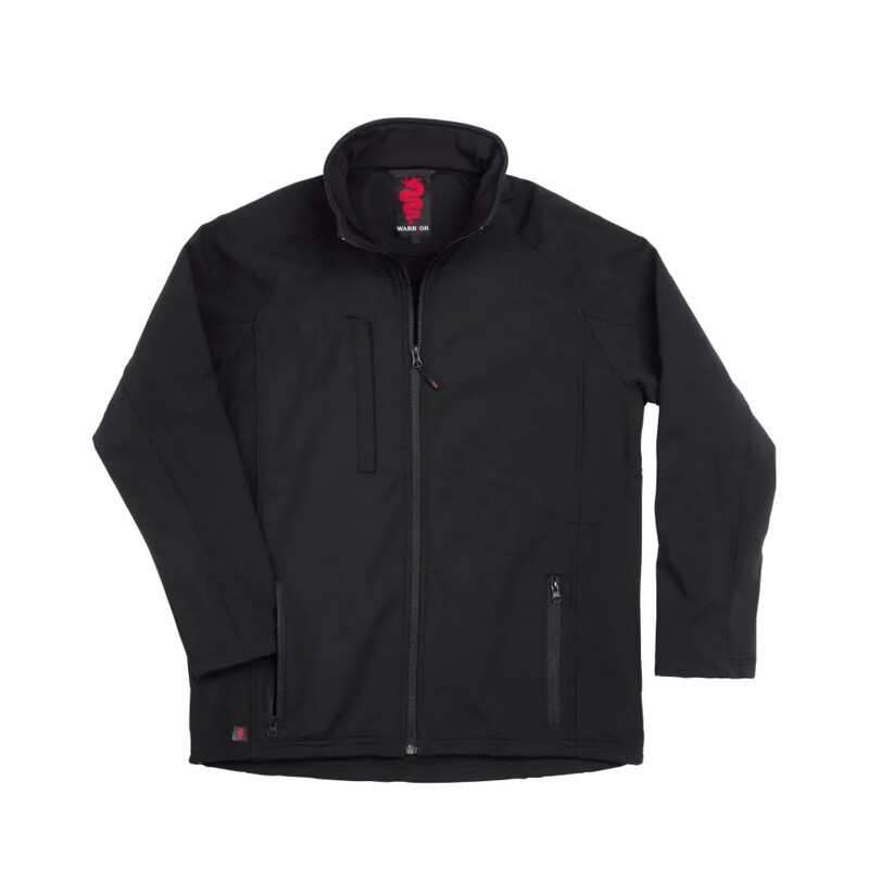 Warrior Soft Shell Work Jackets - Black Thumbnail