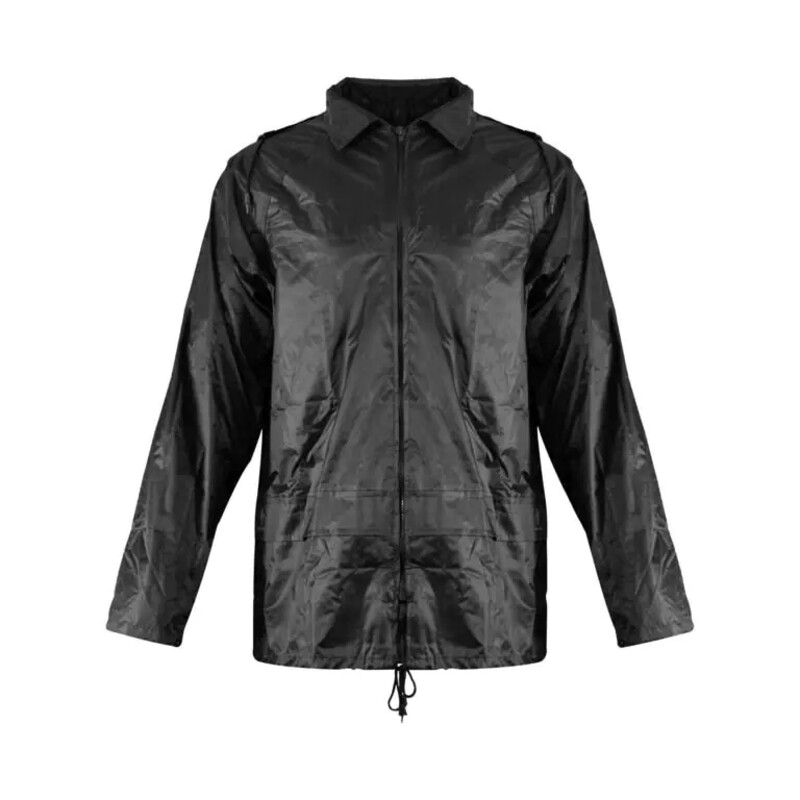 Warrior Poly/PVC Work Jackets - Black Thumbnail