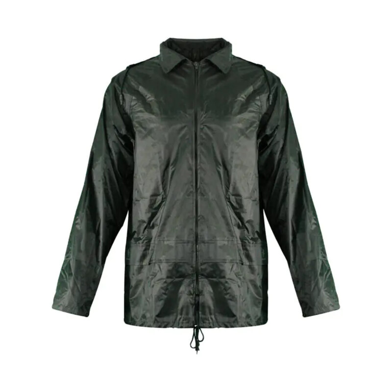 Warrior Poly/PVC Work Jackets - Olive Thumbnail