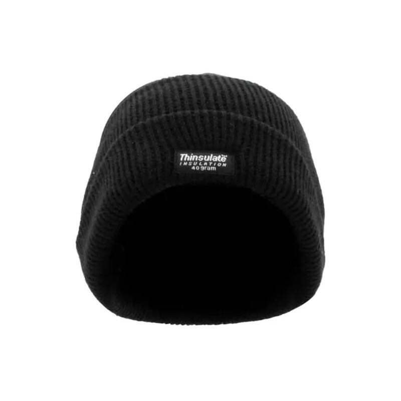 Warrior Unisex Thinsulate Thermal Beanie Work Jacket - Black Thumbnail