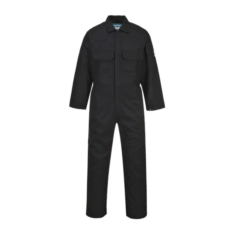 Warrior BIZ1 F/R Work Coveralls - Black Thumbnail