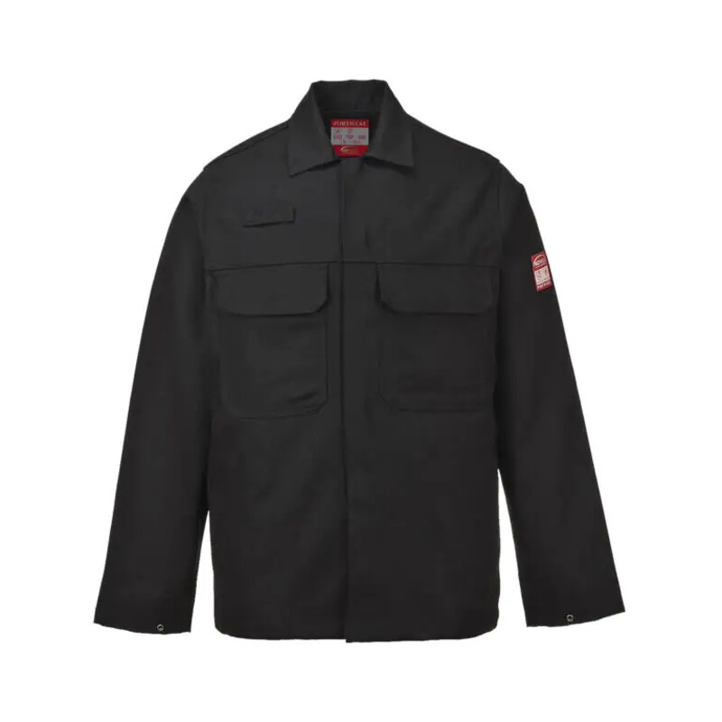 Warrior BIZ2 Flame Resistant Work Jackets Small - Black Thumbnail
