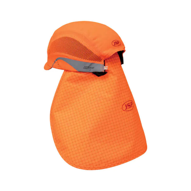 Warrior UPF50 Neck Cape - Hi Vis Helmet - Orange Thumbnail