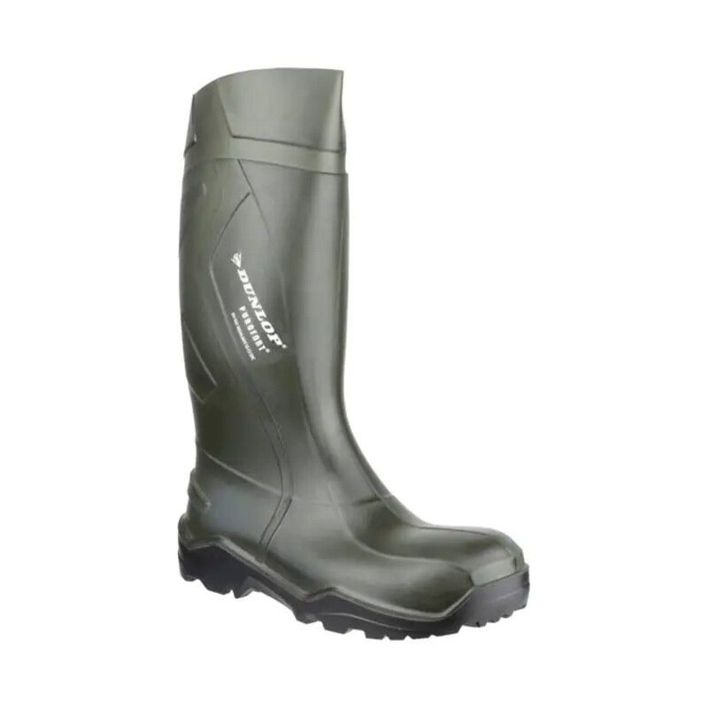 Warrior Purofort Safety Work Wellingtons - Green Thumbnail
